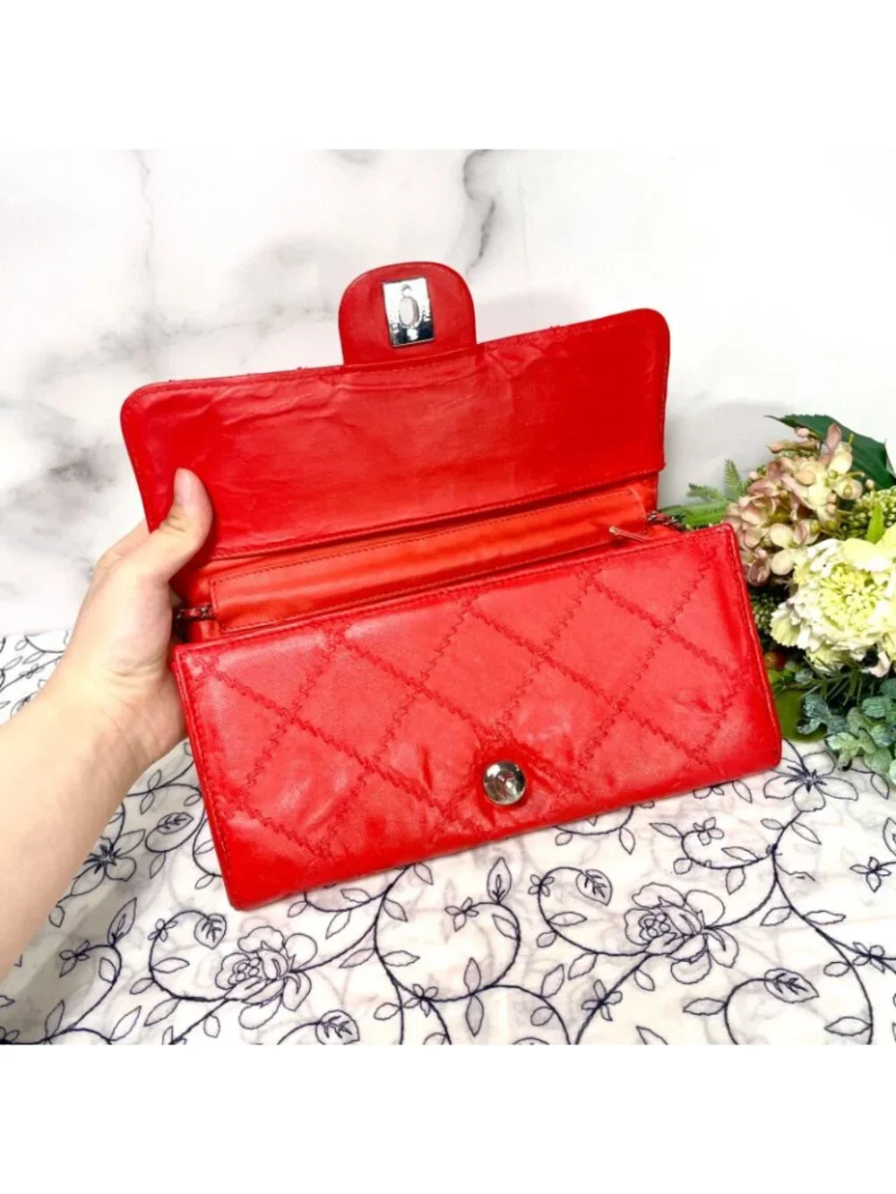 Chanel Chain Wallet Double Flap Quilted Shoulder Bag